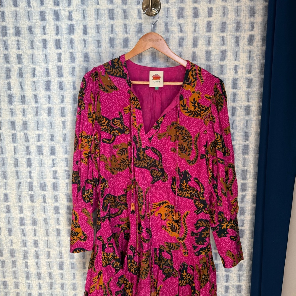 NWOT FARM RIO Wild Leopard Mini Dress